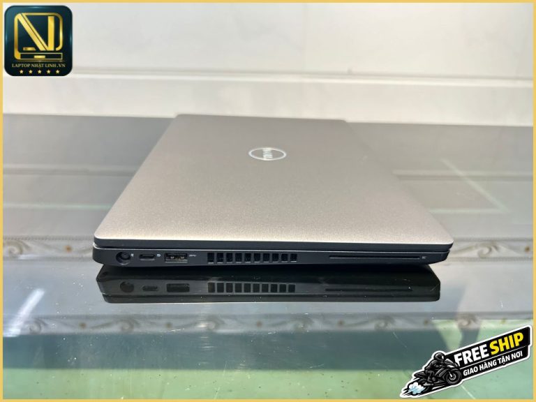 Cạnh trái Laptop Dell Latitude 5400 cũ gồm cổng sạc, USB Type-C hỗ trợ xuất hình và khe tản nhiệt lớn tại Laptop Nhật Linh.