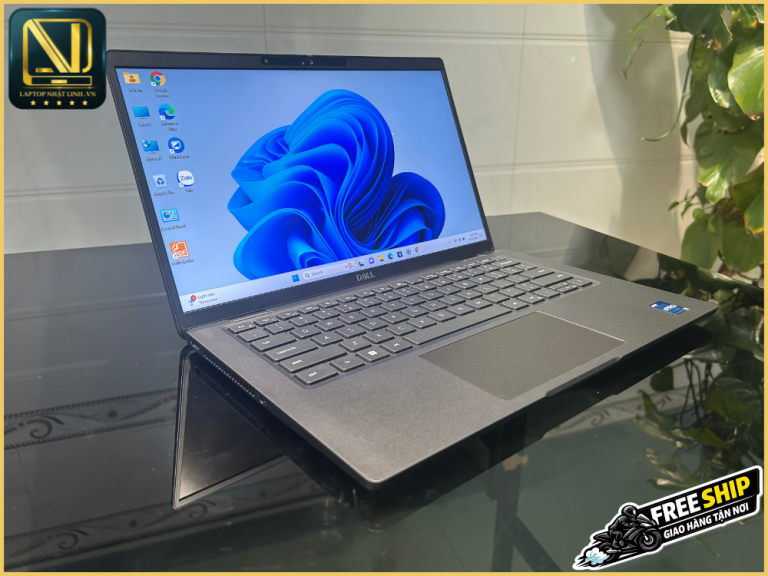 Laptop Dell Latitude 7430 cu thiet ke mong nhe sang trong goc nghieng
