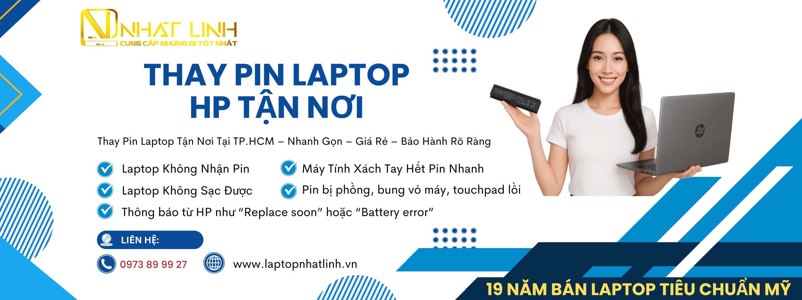 Dịch vụ thay pin laptop HP chính hãng giá rẻ tại Hồ Chí Minh