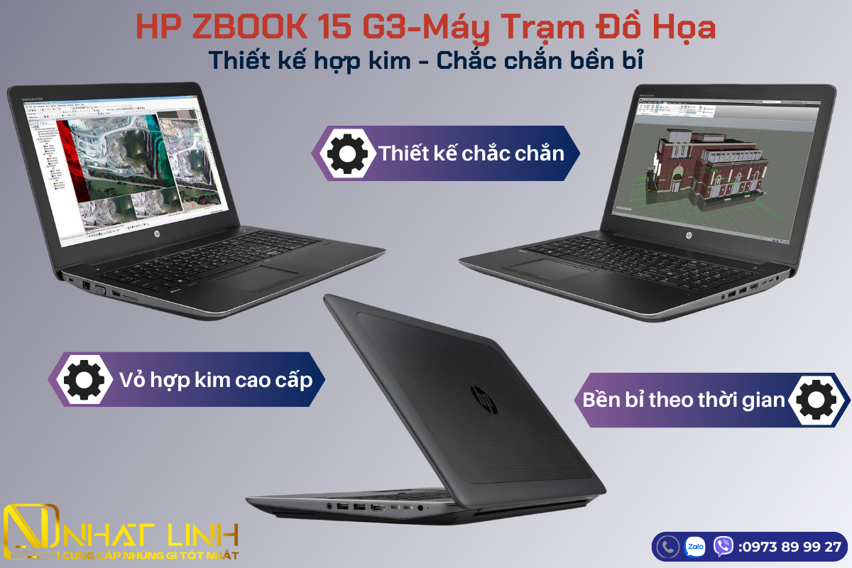 thiết kế HP ZBook 15 G3 chắc chắn bền bỉ
