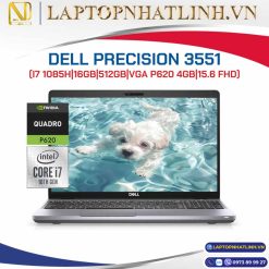 Laptop Dell Precision 3551 i7 10850H RAM 16GB SSD 512GB Quadro P620 giá rẻ tại HCM