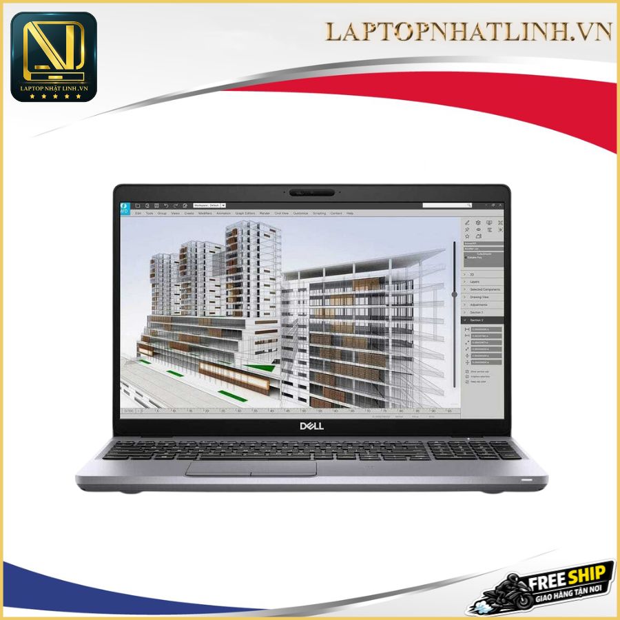 Máy trạm Dell Precision 3561 i7 11800H card rời chuyên đồ họa 3D tại Laptop Nhật Linh