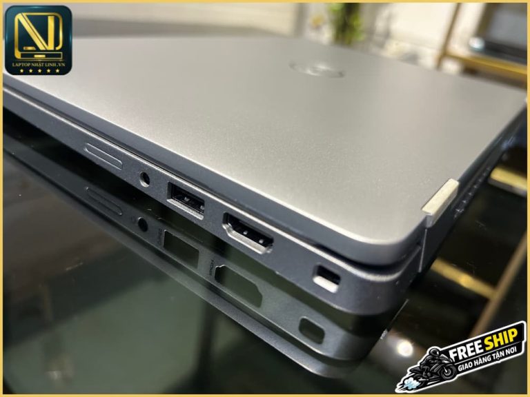 Cổng kết nối bên phải Dell Latitude 5320 gồm HDMI jack 3.5mm USB 3.2 khe MicroSD và khe khóa Kensington