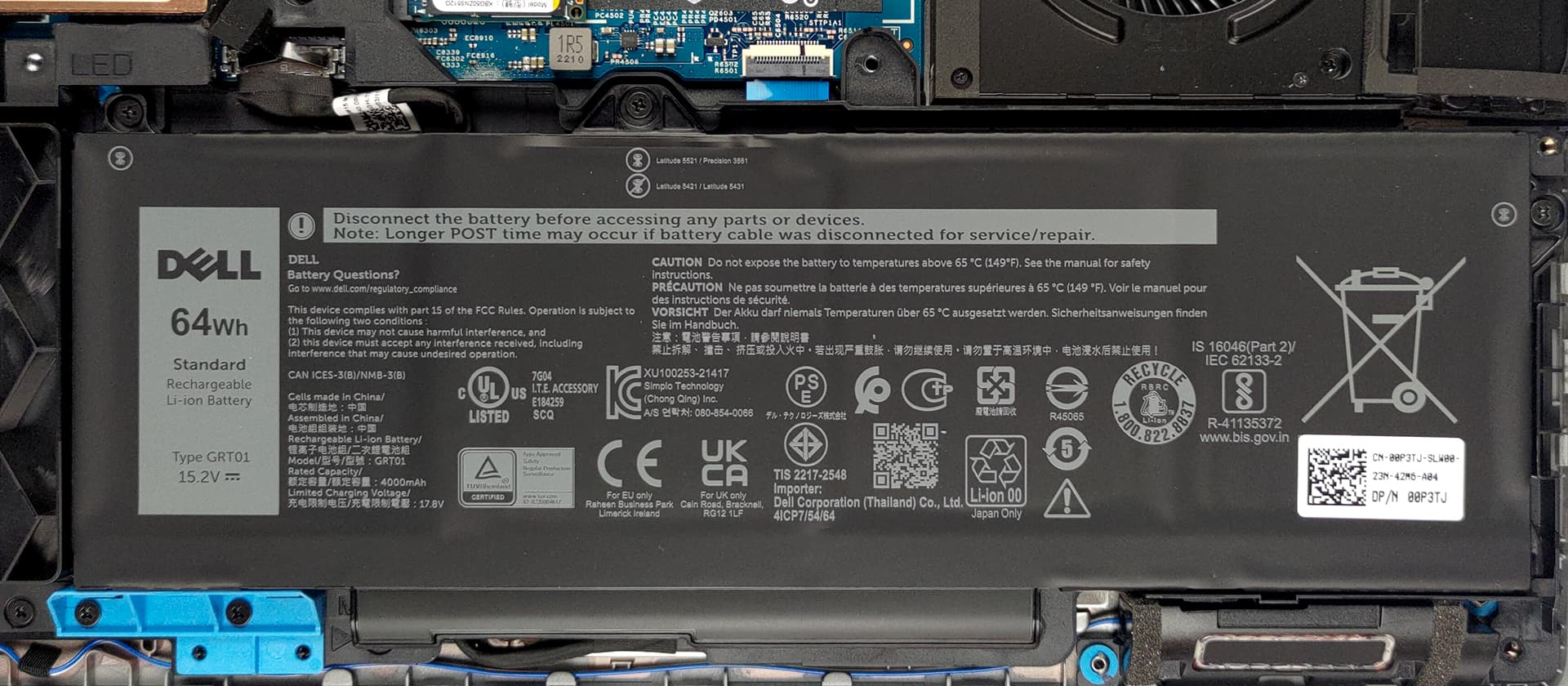hông số Pin Dell Precision 3571 chính hãng tại Laptop Nhật Linh hỗ trợ công nghệ sạc nhanh ExpressCharge
