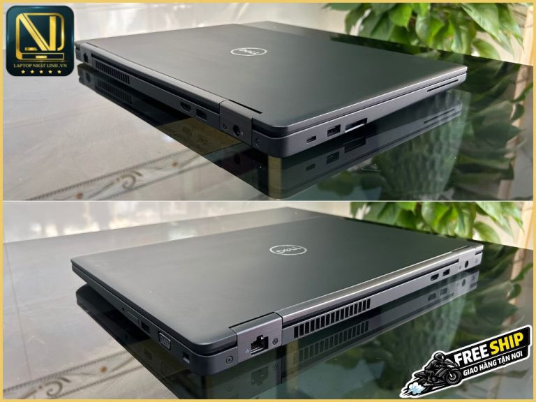 Các cổng kết nối thực dụng như VGA, HDMI, Type C, LAN trên laptop Dell Precision 3530 cũ