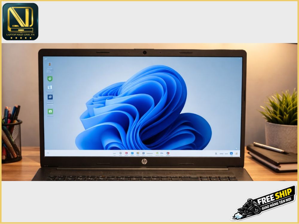 Màn hình laptop sau khi được thay mới chính hãng, hiển thị sắc nét, chuẩn màu.